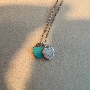 Tiffany & Co. Double Heart Tag necklace
